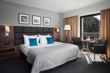 Фото номера Стандартный двухместный номер с 1 кроватью Отель Heron Live Hotel Marina &amp; SPA г. Грудек-над-Дунайцем 2
